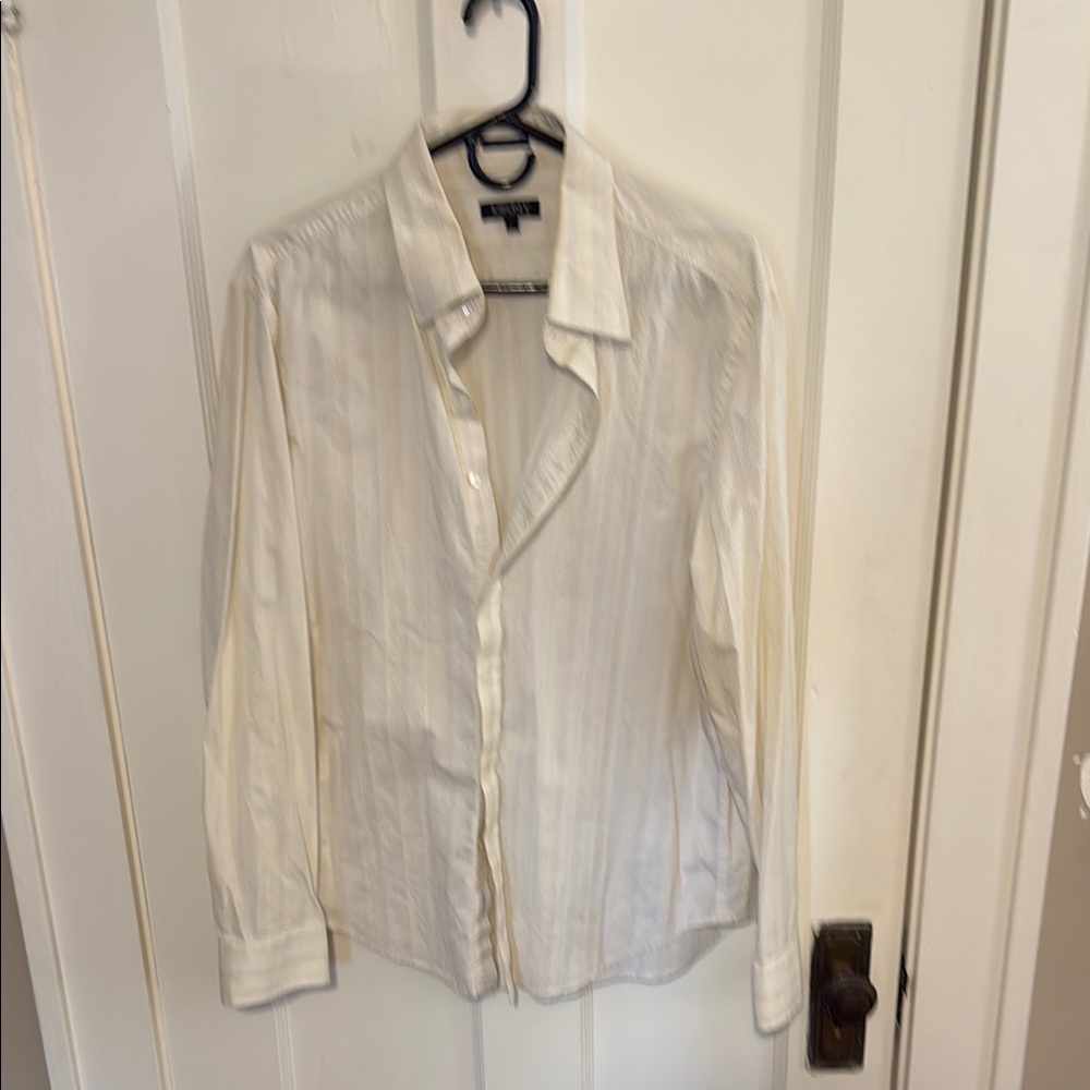 Eton Beige Pinstripe Shirt